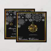 uitnodiging voor steampunk kerstmis (Voorkant / Achterkant)