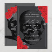 Uitnodiging voor 'Sterf aan je 20-jarige' feest me (Voorkant / Achterkant)