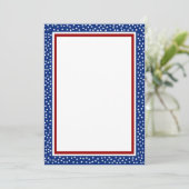 Uitnodiging voor sterren en Stripes (Staand voorkant)