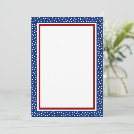 Uitnodiging voor sterren en Stripes (Staand voorkant)