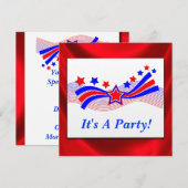 Uitnodiging voor sterren en strips (Voorkant / Achterkant)