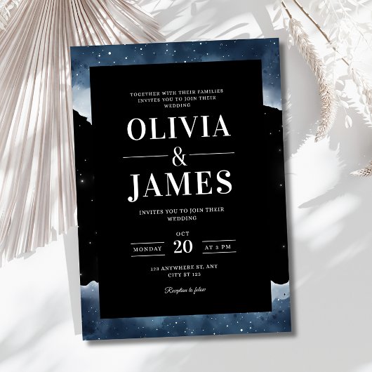 Uitnodiging voor sterrenhemel-bruiloft, Hemelse br