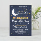 Uitnodiging voor Sterrennacht voor elk evenement (Staand voorkant)