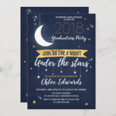 Uitnodiging voor Sterrennacht voor elk evenement (Voorkant / Achterkant)