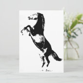 Uitnodiging voor stijgend paard (Staand voorkant)