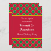 Uitnodiging voor stippen Patroonfeestdag (Voorkant / Achterkant)