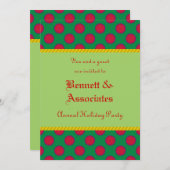 Uitnodiging voor stippen Patroonfeestdag (Voorkant / Achterkant)