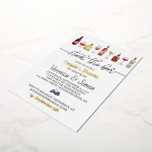 Uitnodiging voor 'Stock the Bar' koppel bruisfeest (Gedraaid)