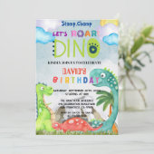 Uitnodiging voor Stomp Chomp en Brul (Staand voorkant)