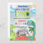 Uitnodiging voor Stomp Chomp en Brul (Voorkant / Achterkant)