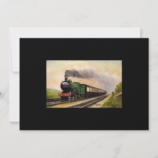 Uitnodiging voor stoomtrein (Voorkant)