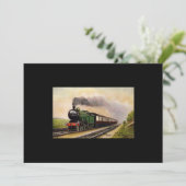 Uitnodiging voor stoomtrein (Staand voorkant)
