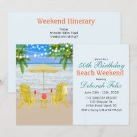 UITNODIGING VOOR STRAND WEEKEND ITINERARIUM - ELKE