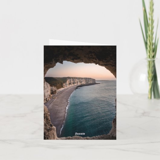 Uitnodiging voor strandbruiloft van Seascape (Achterkant)