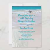 Uitnodiging voor Stranddollarbordfeest (Voorkant)