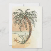 Uitnodiging voor strandfeest (Achterkant)