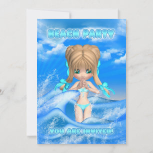 uitnodiging voor strandfeest - leuk strandfeest in