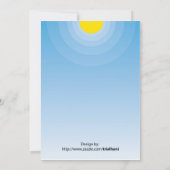 uitnodiging voor strandpartij (Achterkant)