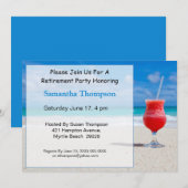 Uitnodiging voor strandpensioen (Voorkant / Achterkant)