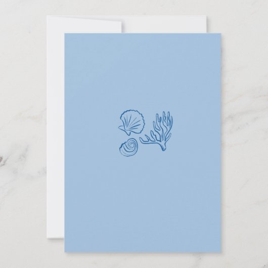 Uitnodiging voor strandpicknick (Achterkant)