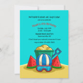 Uitnodiging voor strandspelen (Voorkant)