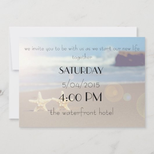 uitnodiging voor strandstralen (Achterkant)