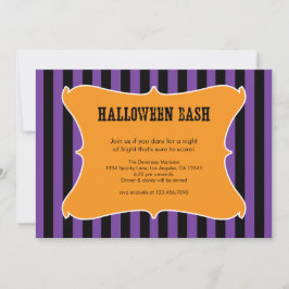 Uitnodiging voor Striped Halloween Party