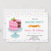 Uitnodiging voor strooicakefeestje (Voorkant)