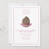 Uitnodiging voor strooigoed- en cupcake bakfeestje (Voorkant)