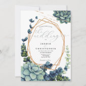 Uitnodiging voor succes en gouden bruiloft (Voorkant)