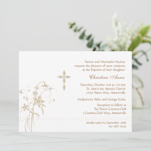 Uitnodiging voor suiker en specerijen (Staand voorkant)