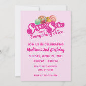 Uitnodiging voor suiker en specerijen (Achterkant)