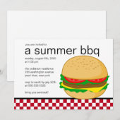 Uitnodiging voor Summer Party BBQ (Voorkant / Achterkant)