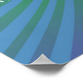 Uitnodiging voor Summer Rock Festival met logo Poster (Hoek)