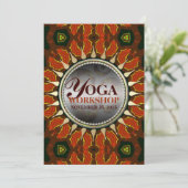 Uitnodiging voor Sun Batik Earth Yoga Workshop (Staand voorkant)