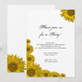 Uitnodiging voor Sunflower Edge (Voorkant / Achterkant)