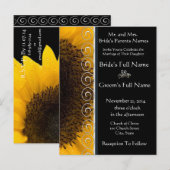 Uitnodiging voor Sunflower Weddenschap (Voorkant / Achterkant)