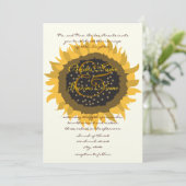 Uitnodiging voor Sunflower Weddenschap (Staand voorkant)