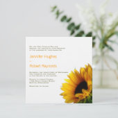 Uitnodiging voor Sunflower Weddenschap (Staand voorkant)