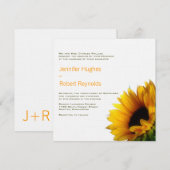 Uitnodiging voor Sunflower Weddenschap (Voorkant / Achterkant)