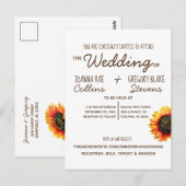 Uitnodiging voor Sunflower Weddenschap (Voorkant / Achterkant)