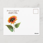 Uitnodiging voor Sunflower Weddenschap (Achterkant)