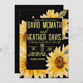 Uitnodiging voor Sunflower Weddenschap (Voorkant / Achterkant)