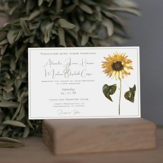 Uitnodiging voor Sunflower Weddenschap