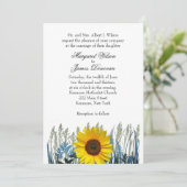 Uitnodiging voor Sunflower Weddenschap (Staand voorkant)