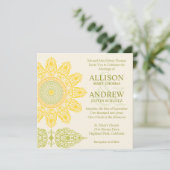 Uitnodiging voor Sunflower Weddenschap (Staand voorkant)