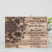 Uitnodiging voor Sunflower Weddenschap (Staand voorkant)