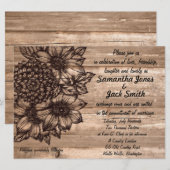 Uitnodiging voor Sunflower Weddenschap (Voorkant / Achterkant)