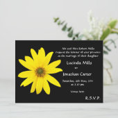 Uitnodiging voor Sunflower Weddenschap (Staand voorkant)