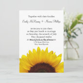 Uitnodiging voor Sunflower Weddenschap (Staand voorkant)